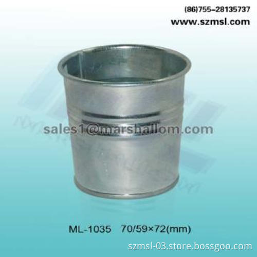 bucket, metal bucket, tin bucket